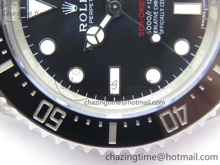 MiroTime 0130 Upgraded Sea-Dweller 2017 Baselworld 126600 Noob 1:1 Best Edition 904L Steel Black Dial on SS Bracelet A3235 Clone V 3209